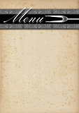 Menu Template - Old Paper and Silver