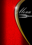 Menu Template  - Red Gold and Black