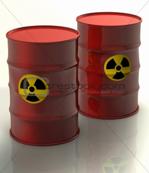 radioactive barrels