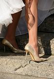 Legs of the bride