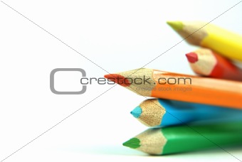 Stacked coloured Pencils