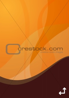 orange wave background
