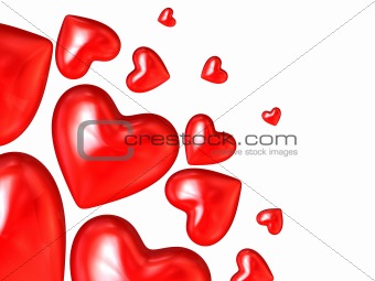 3d  hearts