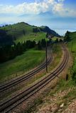 Tram tracks in Switzerland