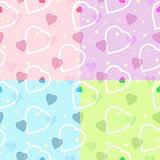 seamless heart pattern for backgrounds / vector