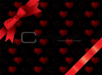 ribbon black heart