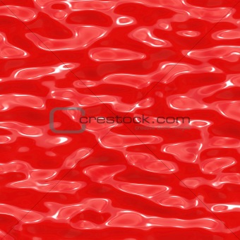 Red waxy surface