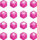 Applications Cube Icon Series Set