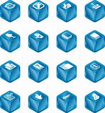 Applications Cube Icon Series Set