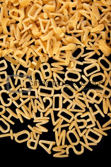alphabet macaroni
