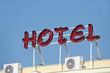 Red Hotel Sign