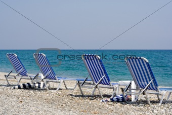 Four Beach Chairs