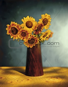 picturesque Sunflower Bouquet