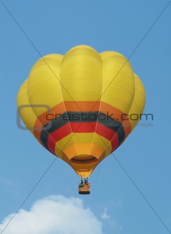Yellow hot-air balloon