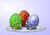 Easter eggs vector