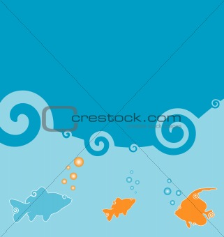 Ocean colour fishes