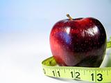 apple with tape measure