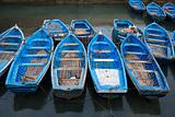 Blue Fishing Boats
