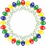 Bright and colorful vector Christmas lights
