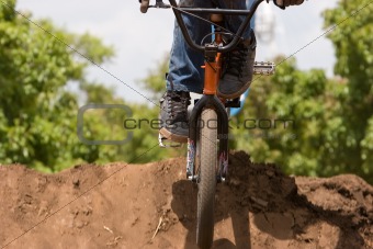 BMX Biker landing