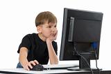 Boy on His Computer