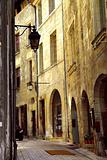 Medieval street in France