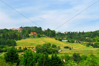Rural landscape in France