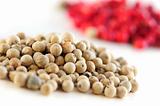 Red and white peppercorns