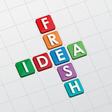 fresh idea crossword, flat design
