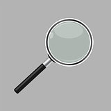 Magnifying Glass Search Icon Vector Illustration