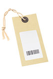 Paper Tag With Bar Code Sticker