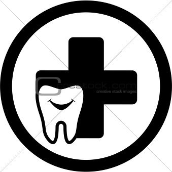 dental medicine icon with smile tooth