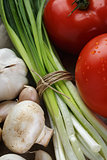 background from fresh vegetables