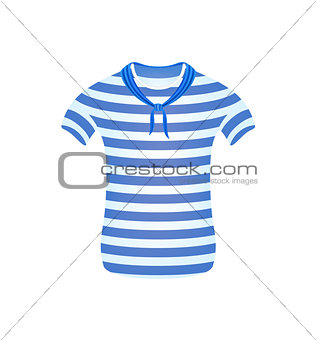 Striped sailor t-shirt with blue scarf