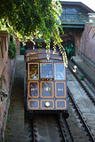 Funicular tram train going to Buda Castle