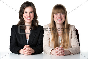 Two sitting women