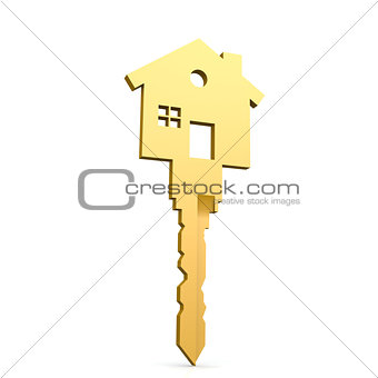 House key isolated
