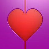 Red purple heart