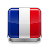 Metal  icon of France