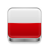 Metal  icon of Poland