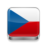 Metal  icon of Czech Republic