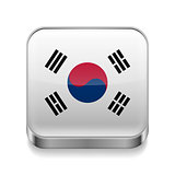 Metal  icon of South Korea