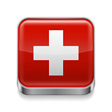 Metal  icon of Switzerland