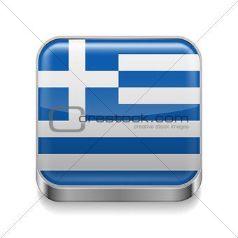 Metal  icon of Greece