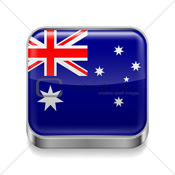 Metal  icon of Australia