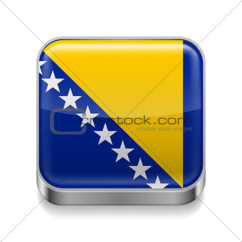 Metal  icon of Bosnia and Herzegovina