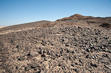 Rocky mountain slope in a desert