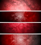 Red textural backgrounds set