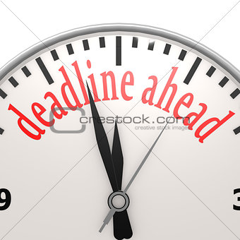 Deadline ahead clock