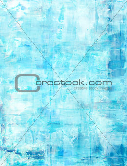 Blue and Turquoise Abstract Art Painting